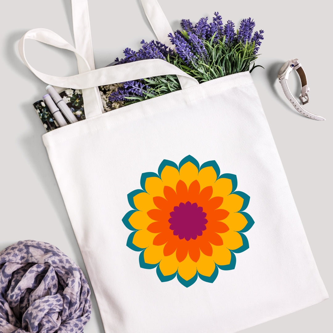 Radiant Mandala Bloom | Tote Bag