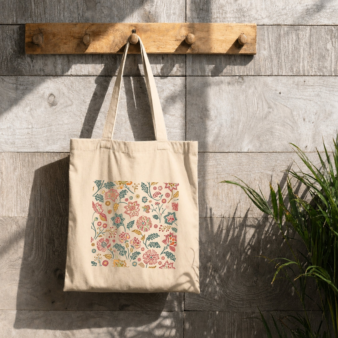 Folk floral | Tote Bag