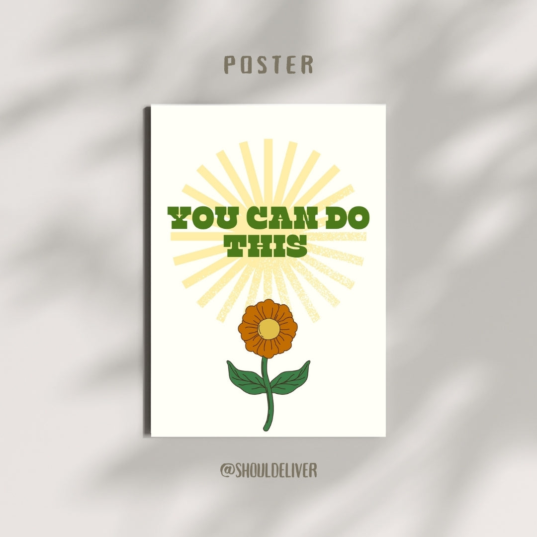 You Can Do This | Motivational | Poster
