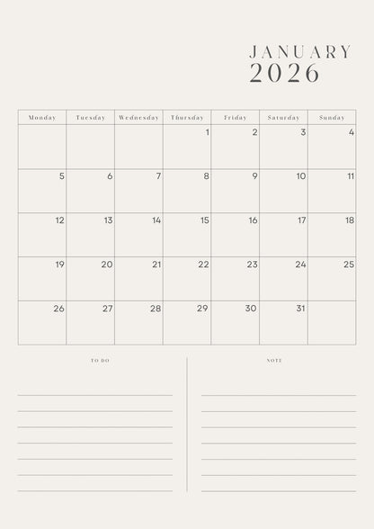 The Yearly Planner