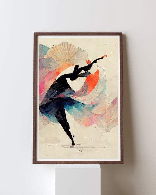 Abstract Dancer Art | Frame 2x3 Ft