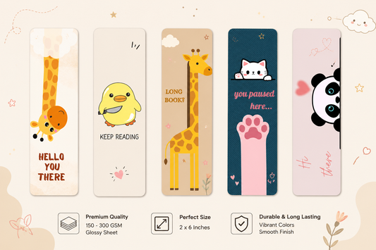Cute Animal Bookmarks for Book Lovers | Pack of 5