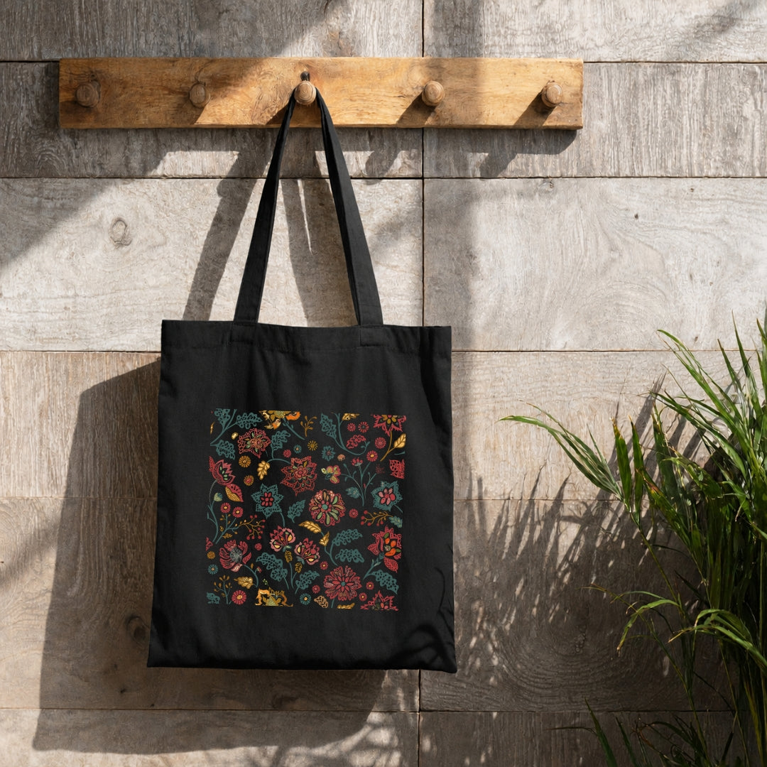 Folk floral | Tote Bag